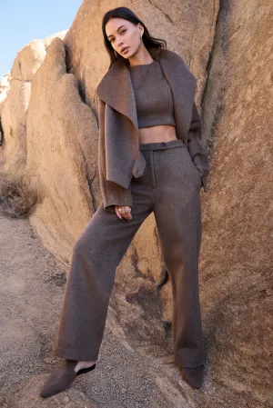 100% Merino Wool Short Top (Bark)