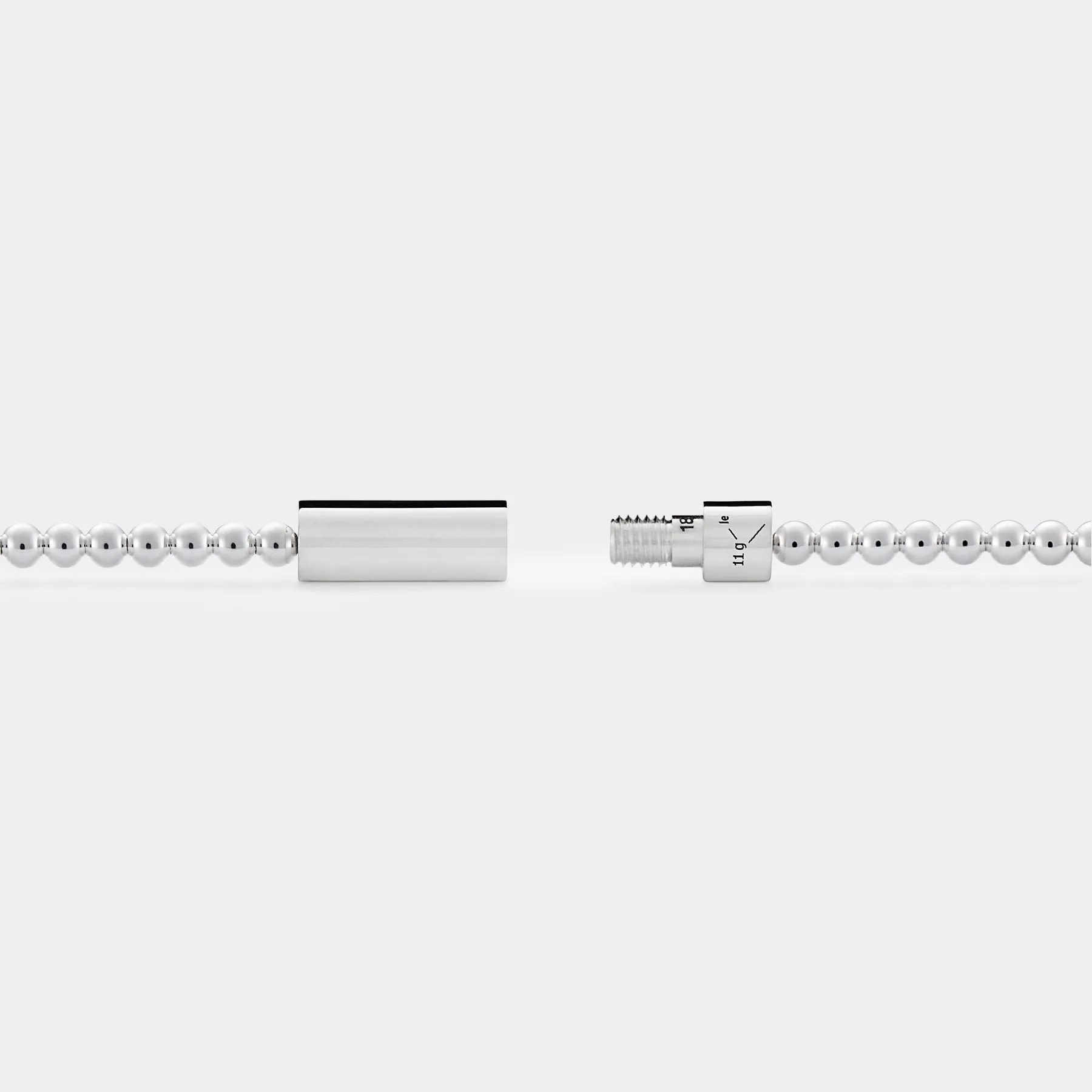11G Pearl Bracelet - Le Gramme - Silver