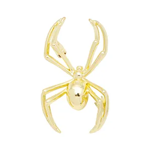 18K Gold-Plated Spider Brooch