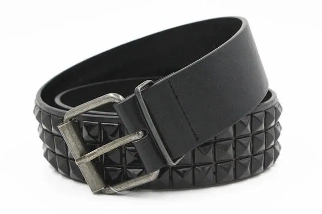 1977 Punk Rock Belt with Pyramid Rivet Studs