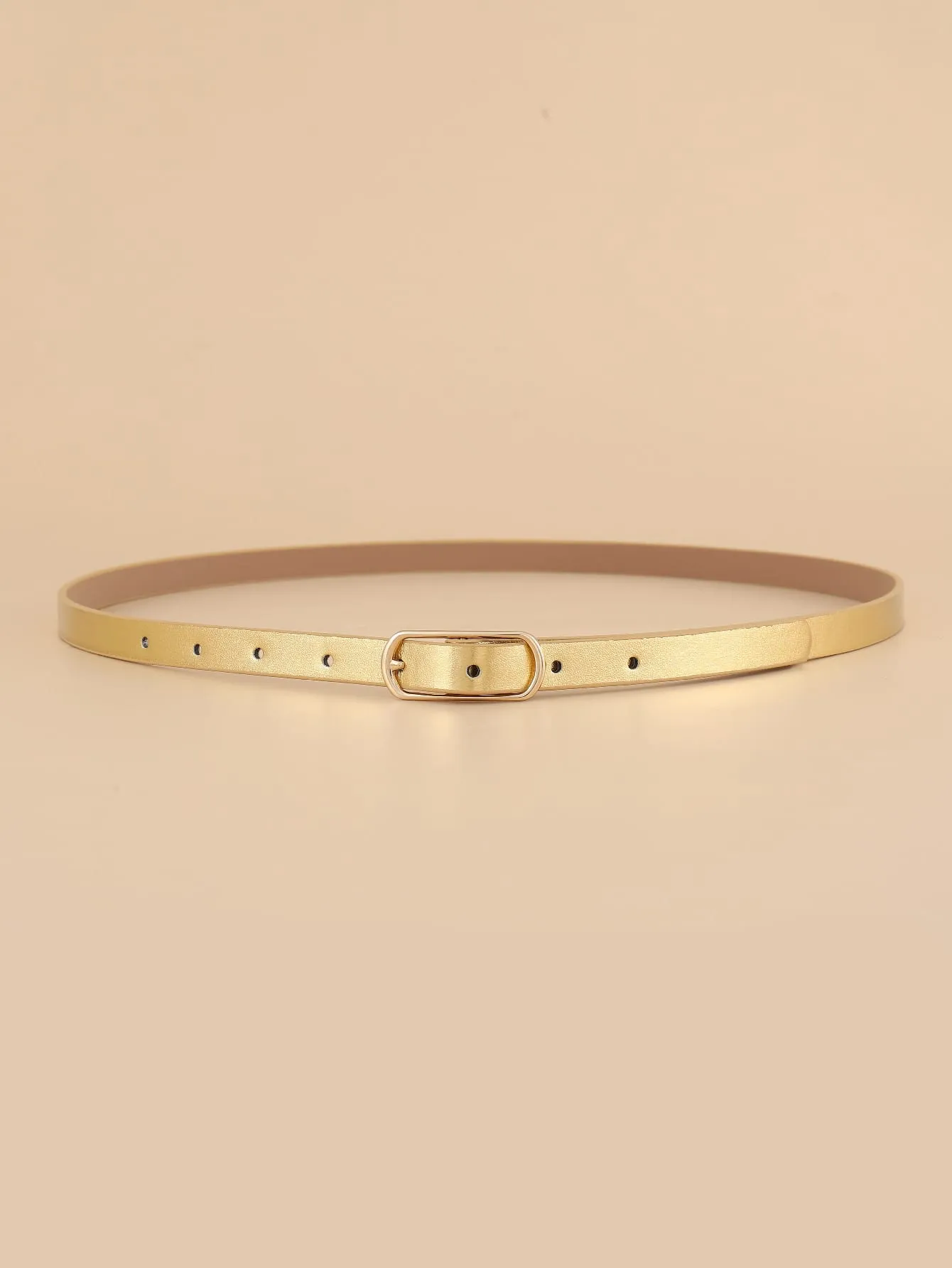1pc Women Rectangle Buckle Belt