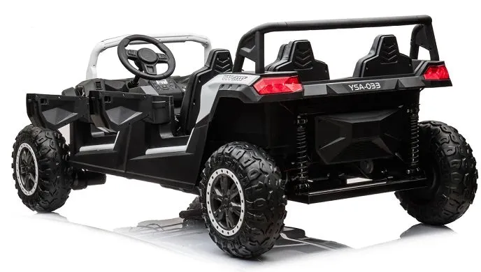2025 | 4 Seater XXXXL Dune Buggy Ride-On | 48V 14AH | Upgraded | Holds 600lbs Up to 20KPH | Leather Seats | Rubber Tires