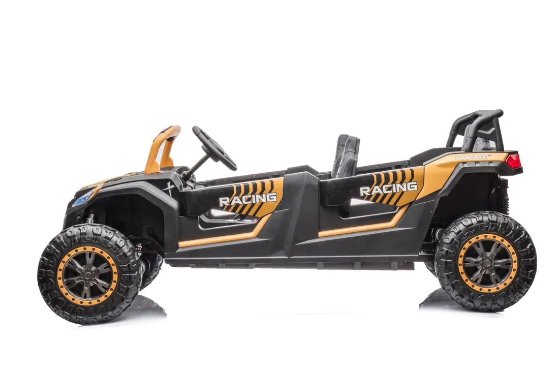 2025 | 4 Seater XXXXL Dune Buggy Ride-On | 48V 14AH | Upgraded | Holds 600lbs Up to 20KPH | Leather Seats | Rubber Tires