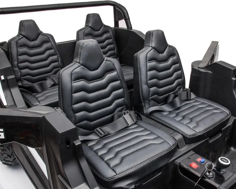 2025 | 4 Seater XXXXL Dune Buggy Ride-On | 48V 14AH | Upgraded | Holds 600lbs Up to 20KPH | Leather Seats | Rubber Tires