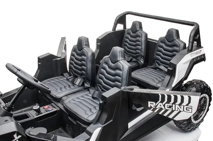 2025 | 4 Seater XXXXL Dune Buggy Ride-On | 48V 14AH | Upgraded | Holds 600lbs Up to 20KPH | Leather Seats | Rubber Tires