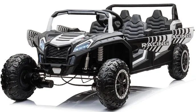 2025 | 4 Seater XXXXL Dune Buggy Ride-On | 48V 14AH | Upgraded | Holds 600lbs Up to 20KPH | Leather Seats | Rubber Tires