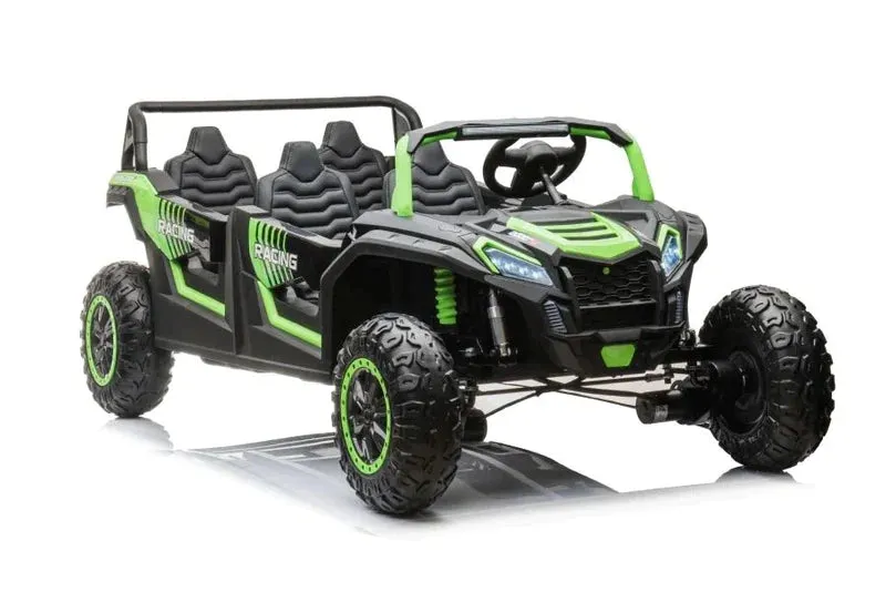 2025 | 4 Seater XXXXL Dune Buggy Ride-On | 48V 14AH | Upgraded | Holds 600lbs Up to 20KPH | Leather Seats | Rubber Tires