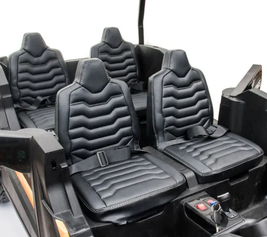 2025 | 4 Seater XXXXL Dune Buggy Ride-On | 48V 14AH | Upgraded | Holds 600lbs Up to 20KPH | Leather Seats | Rubber Tires