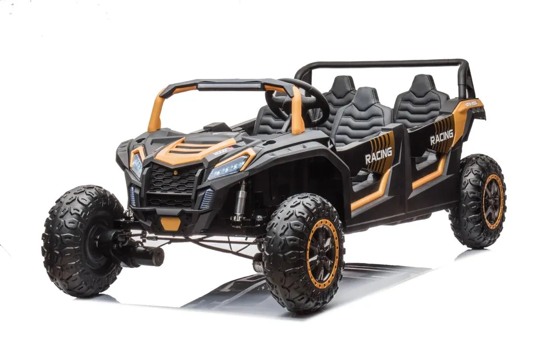 2025 | 4 Seater XXXXL Dune Buggy Ride-On | 48V 14AH | Upgraded | Holds 600lbs Up to 20KPH | Leather Seats | Rubber Tires