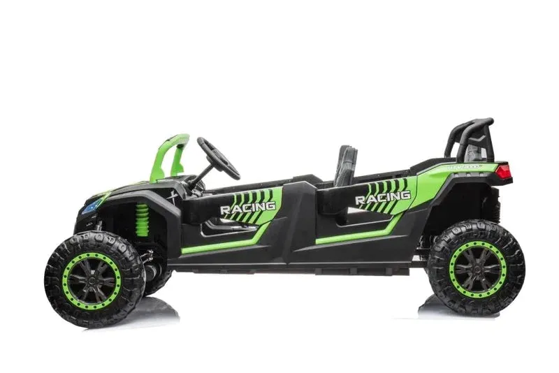 2025 | 4 Seater XXXXL Dune Buggy Ride-On | 48V 14AH | Upgraded | Holds 600lbs Up to 20KPH | Leather Seats | Rubber Tires