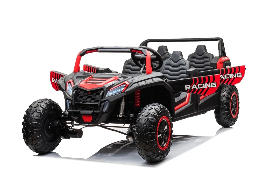 2025 | 4 Seater XXXXL Dune Buggy Ride-On | 48V 14AH | Upgraded | Holds 600lbs Up to 20KPH | Leather Seats | Rubber Tires