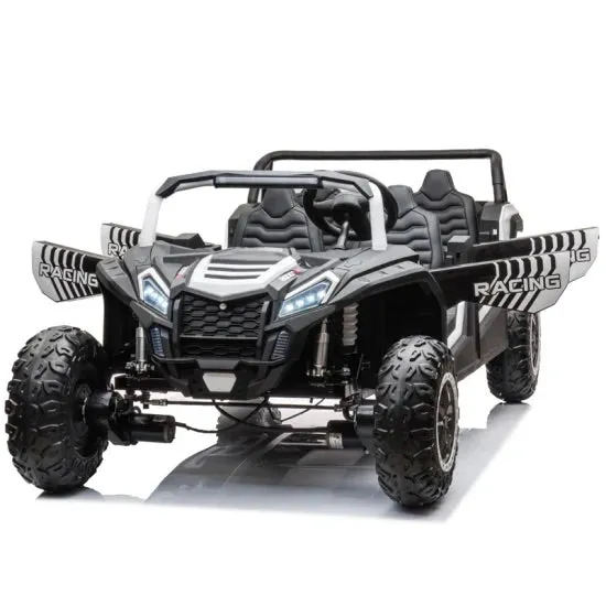 2025 | 4 Seater XXXXL Dune Buggy Ride-On | 48V 14AH | Upgraded | Holds 600lbs Up to 20KPH | Leather Seats | Rubber Tires