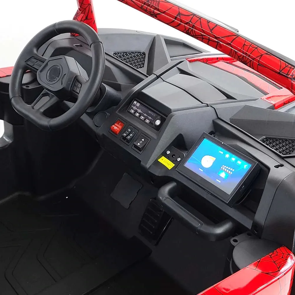 2025 Upgraded ECD 4x4 Dune Buggy 24V | Xxl Massive 2 Seater Ride-On | Mp4 TV Screen | Leather Seats | Rubber Tires | Remote