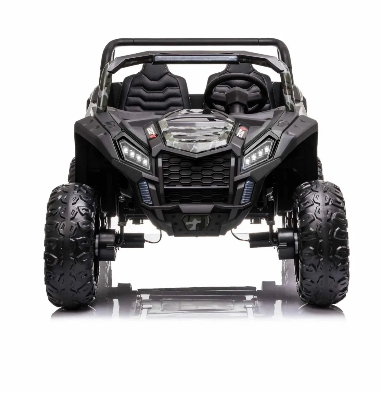 2025 Upgraded ECD 4x4 Dune Buggy 24V | Xxl Massive 2 Seater Ride-On | Mp4 TV Screen | Leather Seats | Rubber Tires | Remote