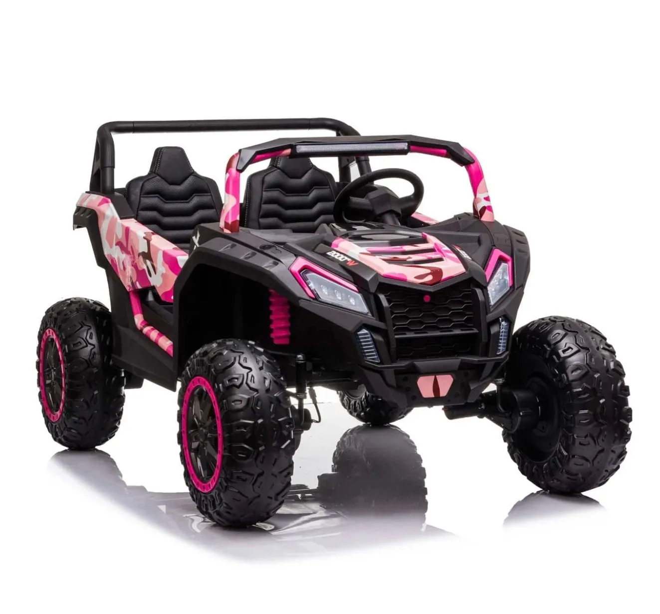2025 Upgraded ECD 4x4 Dune Buggy 24V | Xxl Massive 2 Seater Ride-On | Mp4 TV Screen | Leather Seats | Rubber Tires | Remote