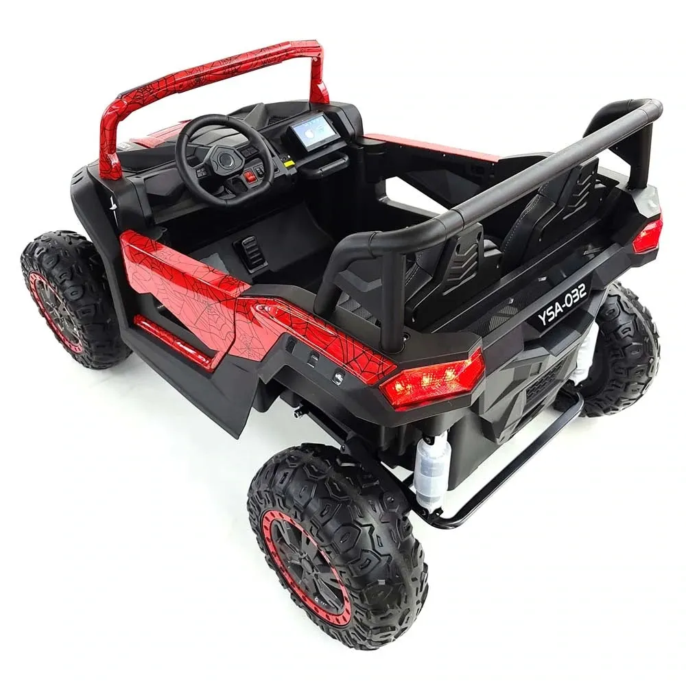 2025 Upgraded ECD 4x4 Dune Buggy 24V | Xxl Massive 2 Seater Ride-On | Mp4 TV Screen | Leather Seats | Rubber Tires | Remote