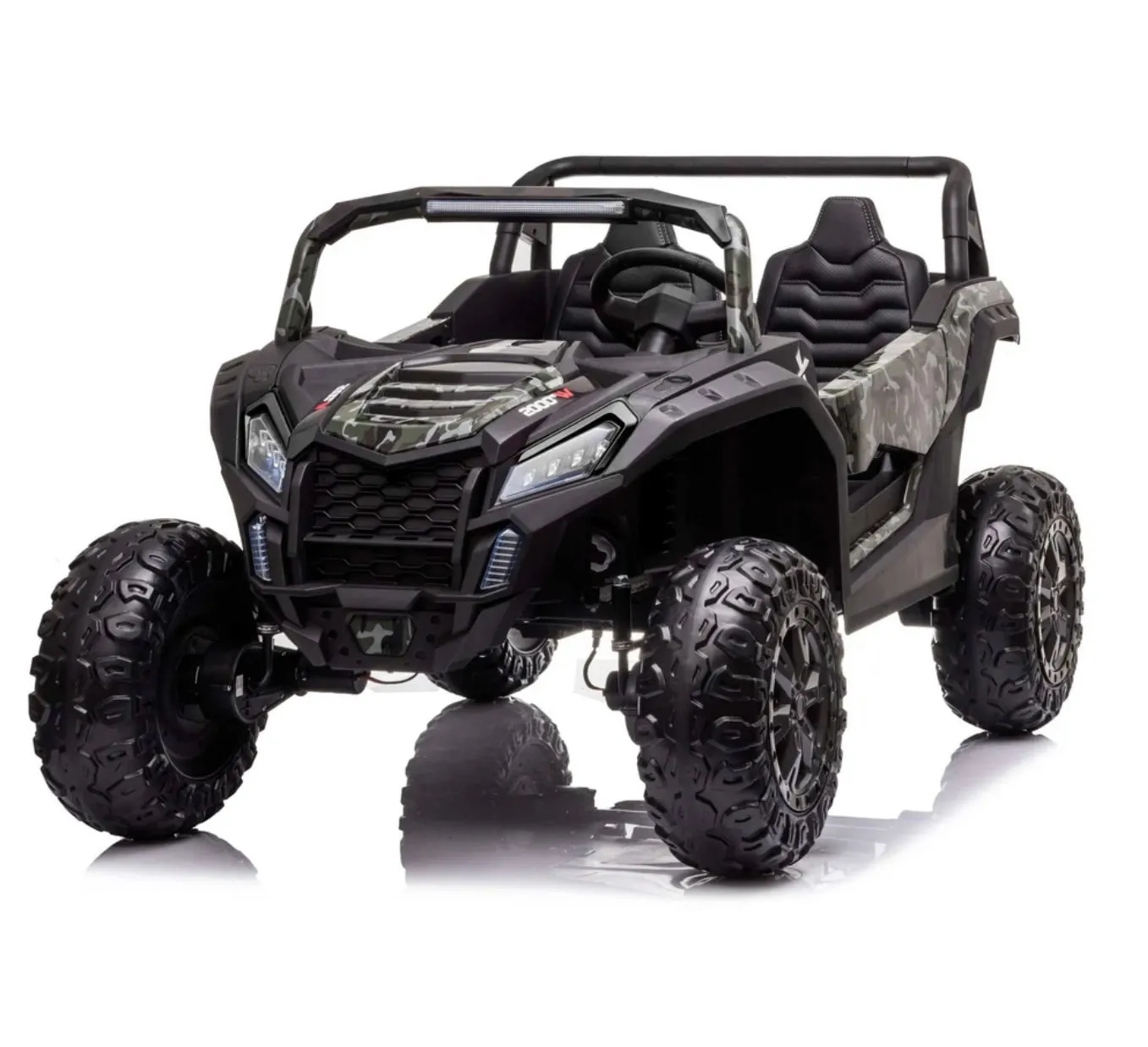 2025 Upgraded ECD 4x4 Dune Buggy 24V | Xxl Massive 2 Seater Ride-On | Mp4 TV Screen | Leather Seats | Rubber Tires | Remote