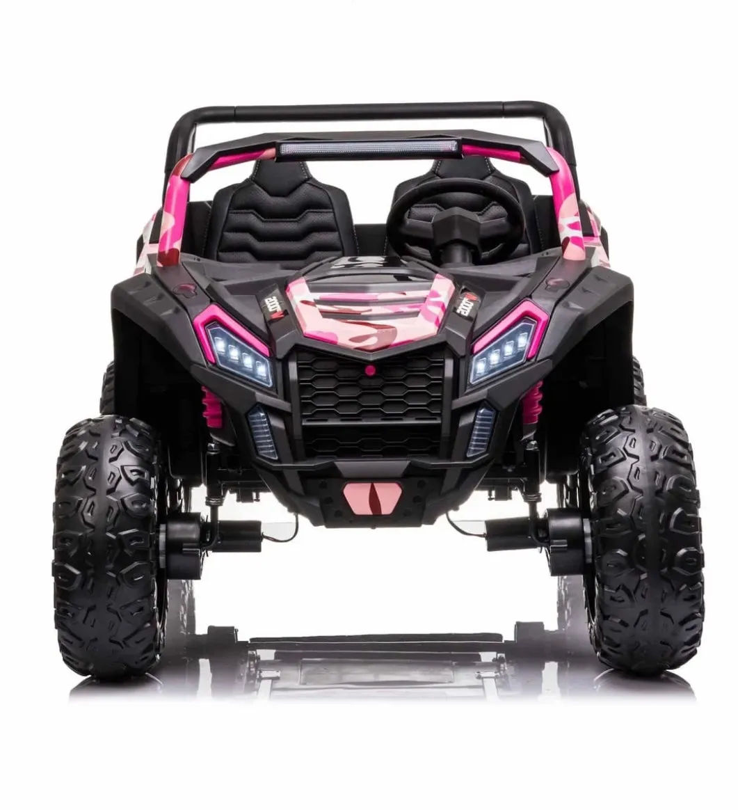 2025 Upgraded ECD 4x4 Dune Buggy 24V | Xxl Massive 2 Seater Ride-On | Mp4 TV Screen | Leather Seats | Rubber Tires | Remote