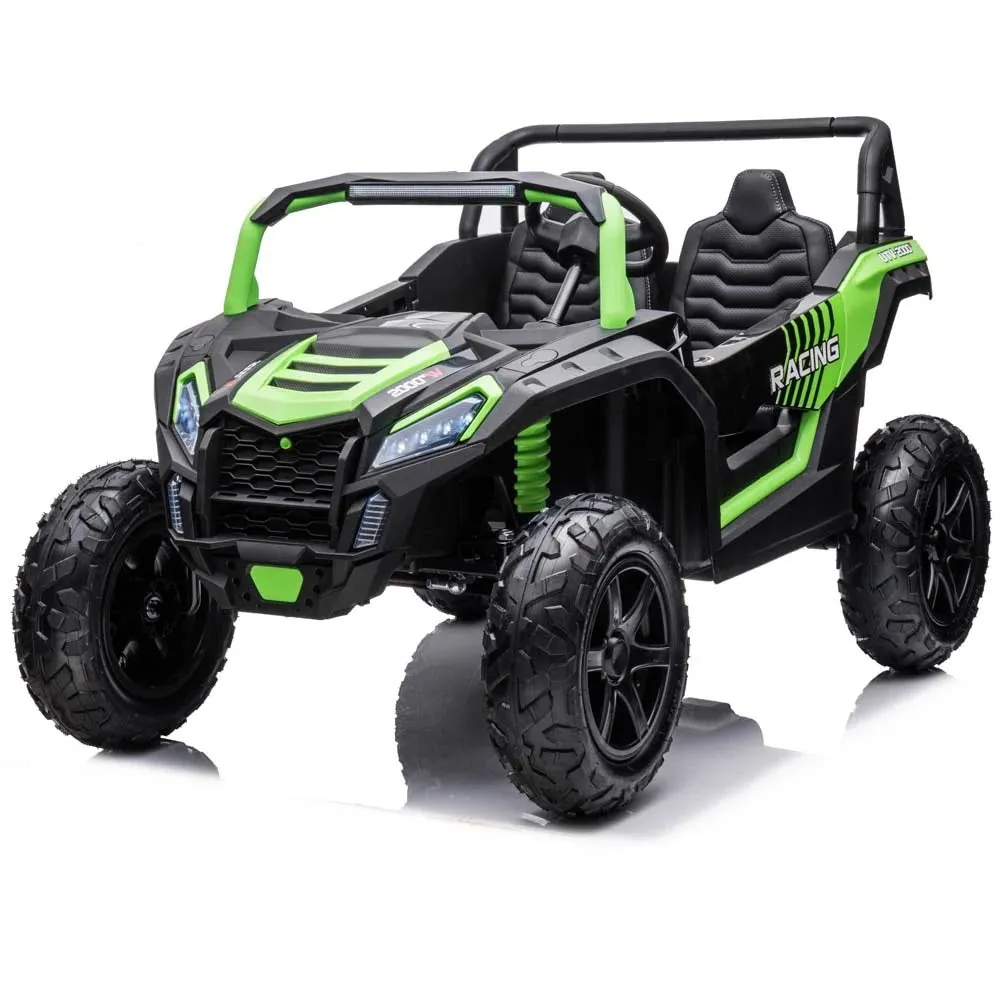 2025 Upgraded ECD 4x4 Dune Buggy 24V | Xxl Massive 2 Seater Ride-On | Mp4 TV Screen | Leather Seats | Rubber Tires | Remote