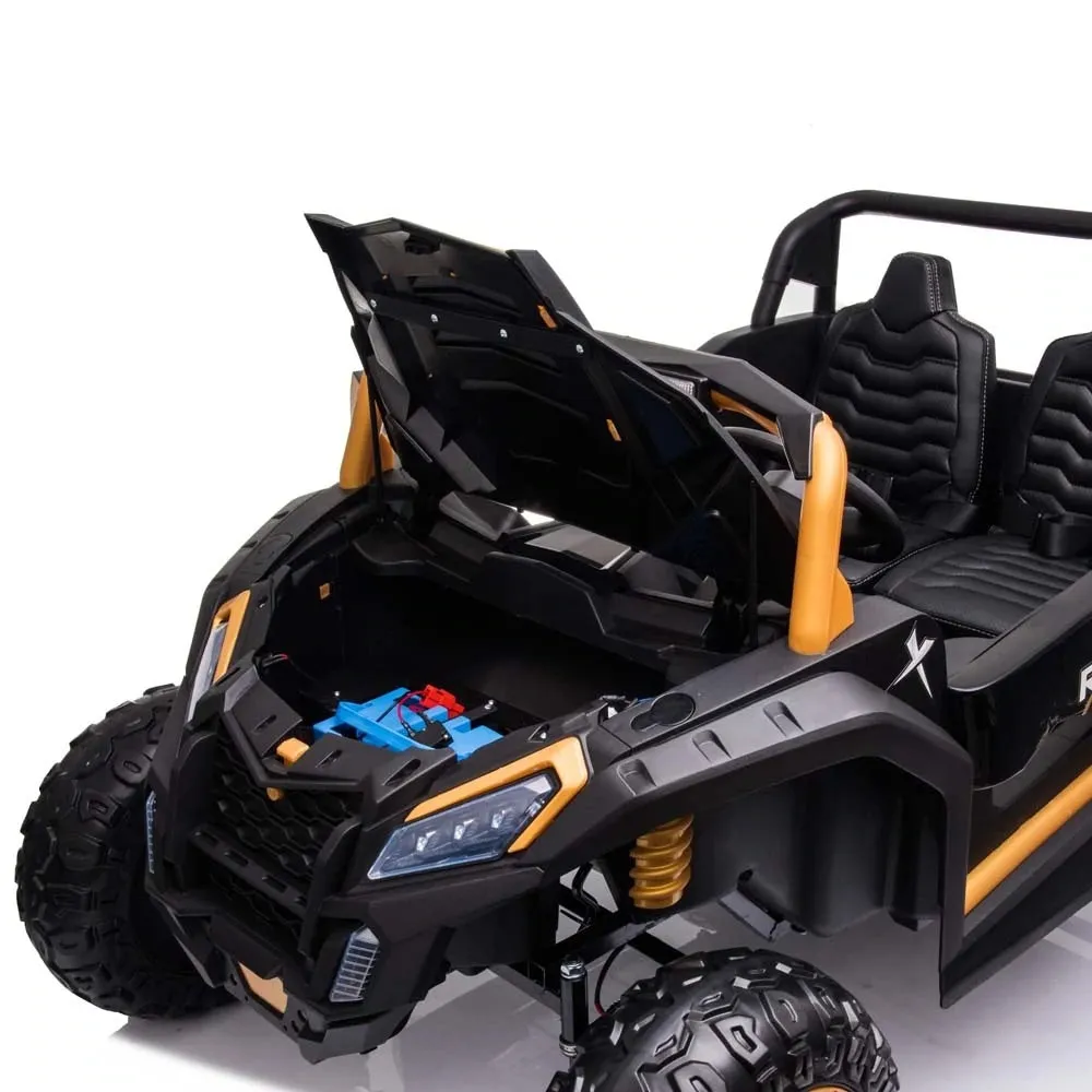 2025 Upgraded ECD 4x4 Dune Buggy 24V | Xxl Massive 2 Seater Ride-On | Mp4 TV Screen | Leather Seats | Rubber Tires | Remote