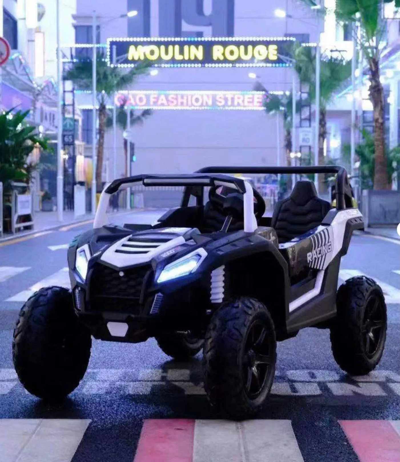 2025 Upgraded ECD 4x4 Dune Buggy 24V | Xxl Massive 2 Seater Ride-On | Mp4 TV Screen | Leather Seats | Rubber Tires | Remote