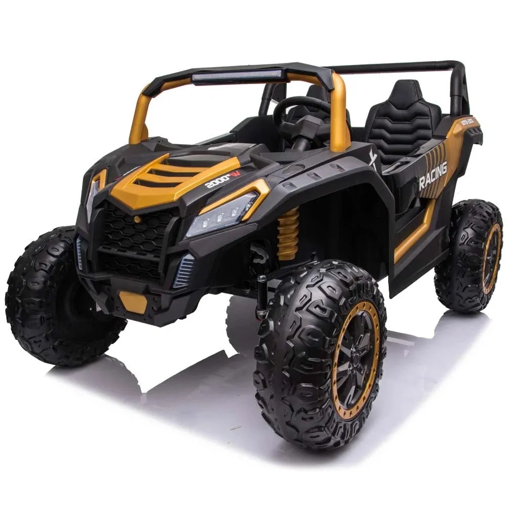 2025 Upgraded ECD 4x4 Dune Buggy 24V | Xxl Massive 2 Seater Ride-On | Mp4 TV Screen | Leather Seats | Rubber Tires | Remote