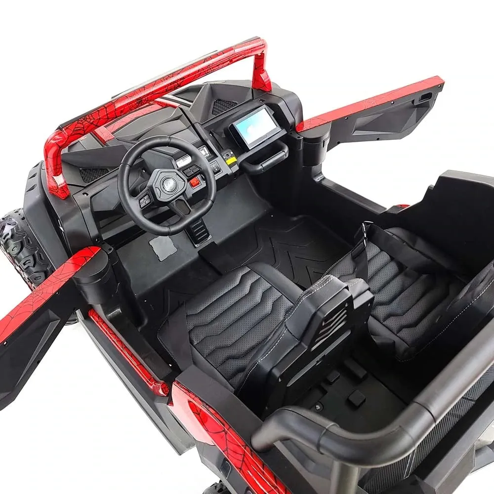 2025 Upgraded ECD 4x4 Dune Buggy 24V | Xxl Massive 2 Seater Ride-On | Mp4 TV Screen | Leather Seats | Rubber Tires | Remote