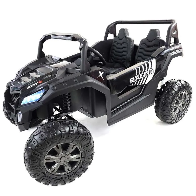 2025 Upgraded ECD 4x4 Dune Buggy 24V | Xxl Massive 2 Seater Ride-On | Mp4 TV Screen | Leather Seats | Rubber Tires | Remote