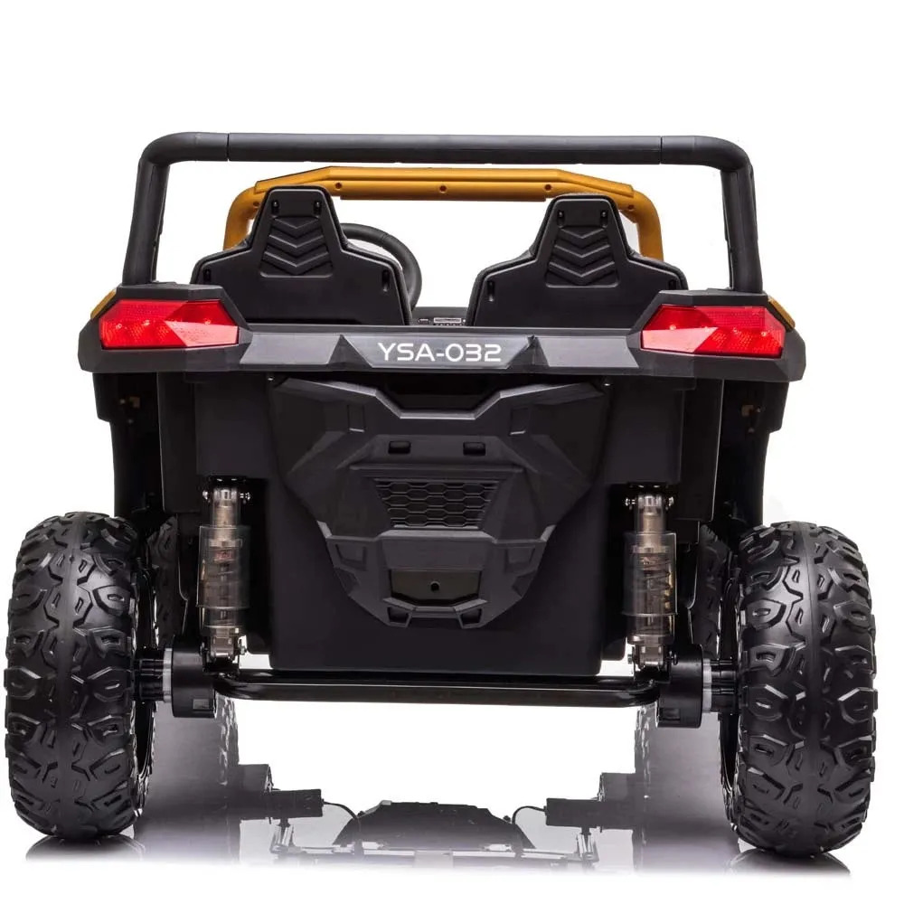 2025 Upgraded ECD 4x4 Dune Buggy 24V | Xxl Massive 2 Seater Ride-On | Mp4 TV Screen | Leather Seats | Rubber Tires | Remote