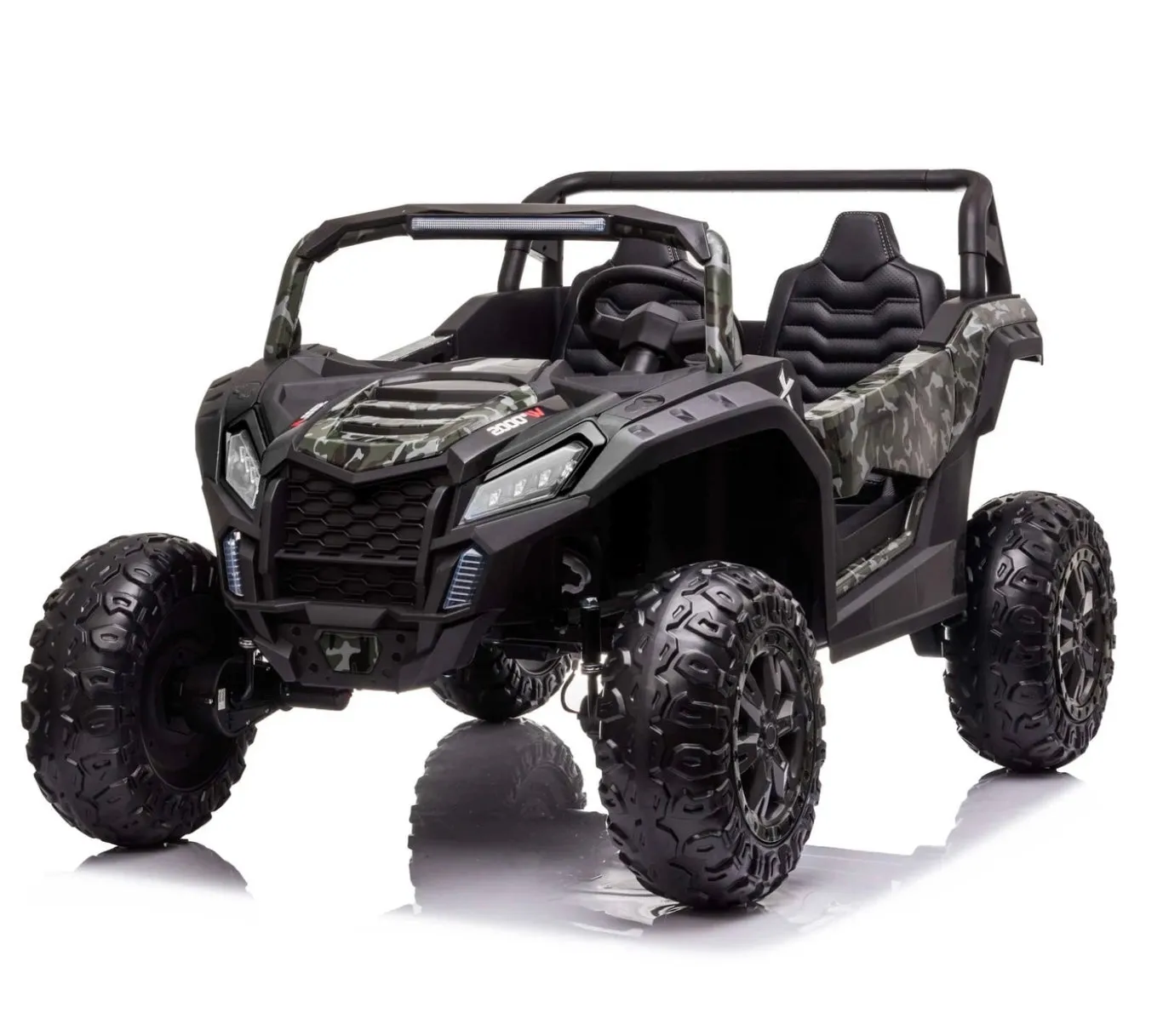 2025 Upgraded ECD 4x4 Dune Buggy 24V | Xxl Massive 2 Seater Ride-On | Mp4 TV Screen | Leather Seats | Rubber Tires | Remote