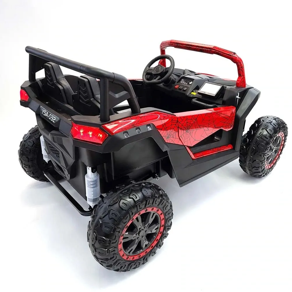 2025 Upgraded ECD 4x4 Dune Buggy 24V | Xxl Massive 2 Seater Ride-On | Mp4 TV Screen | Leather Seats | Rubber Tires | Remote