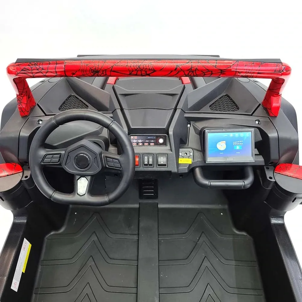 2025 Upgraded ECD 4x4 Dune Buggy 24V | Xxl Massive 2 Seater Ride-On | Mp4 TV Screen | Leather Seats | Rubber Tires | Remote