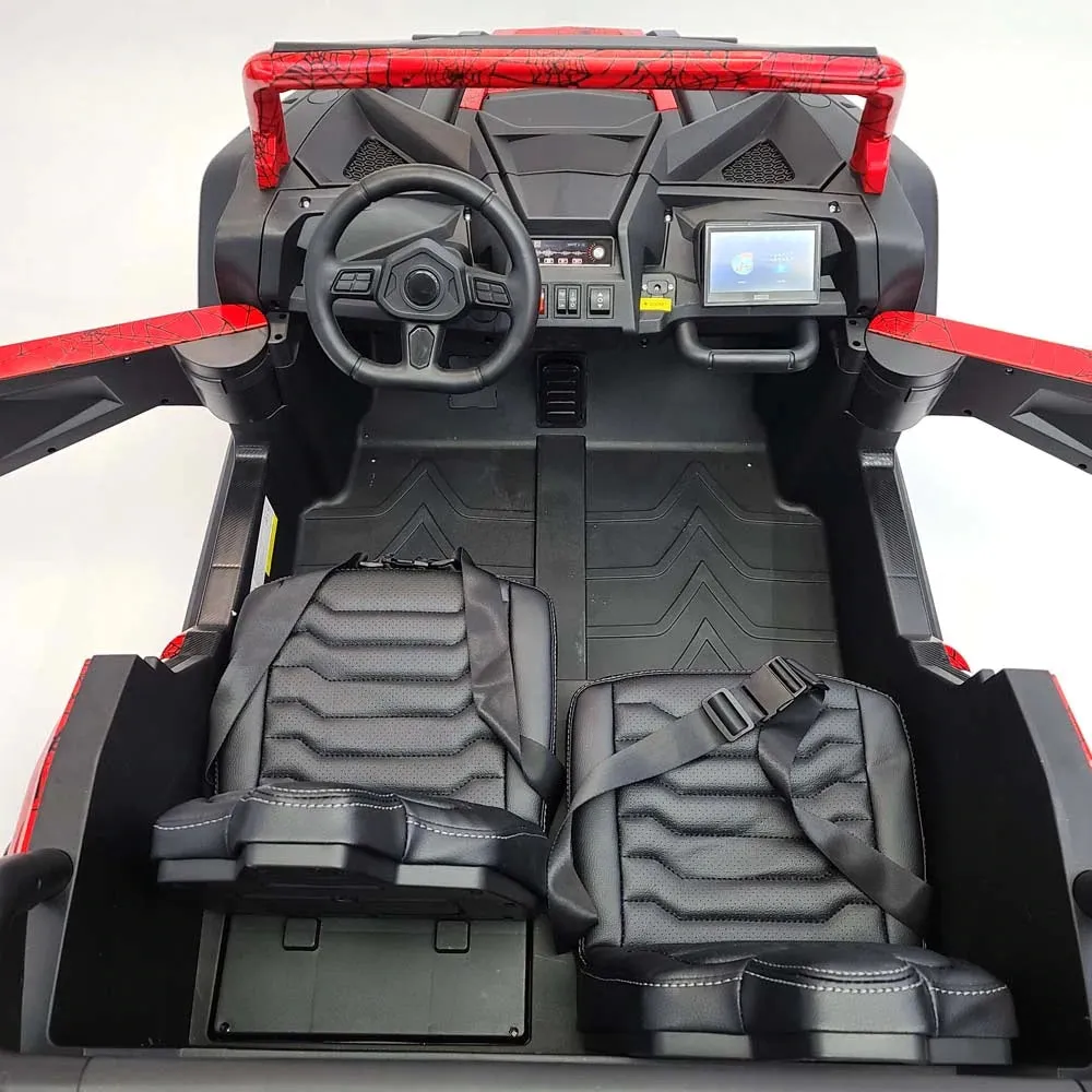 2025 Upgraded ECD 4x4 Dune Buggy 24V | Xxl Massive 2 Seater Ride-On | Mp4 TV Screen | Leather Seats | Rubber Tires | Remote