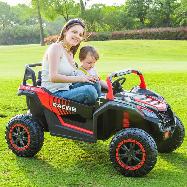 2025 Upgraded ECD 4x4 Dune Buggy 24V | Xxl Massive 2 Seater Ride-On | Mp4 TV Screen | Leather Seats | Rubber Tires | Remote