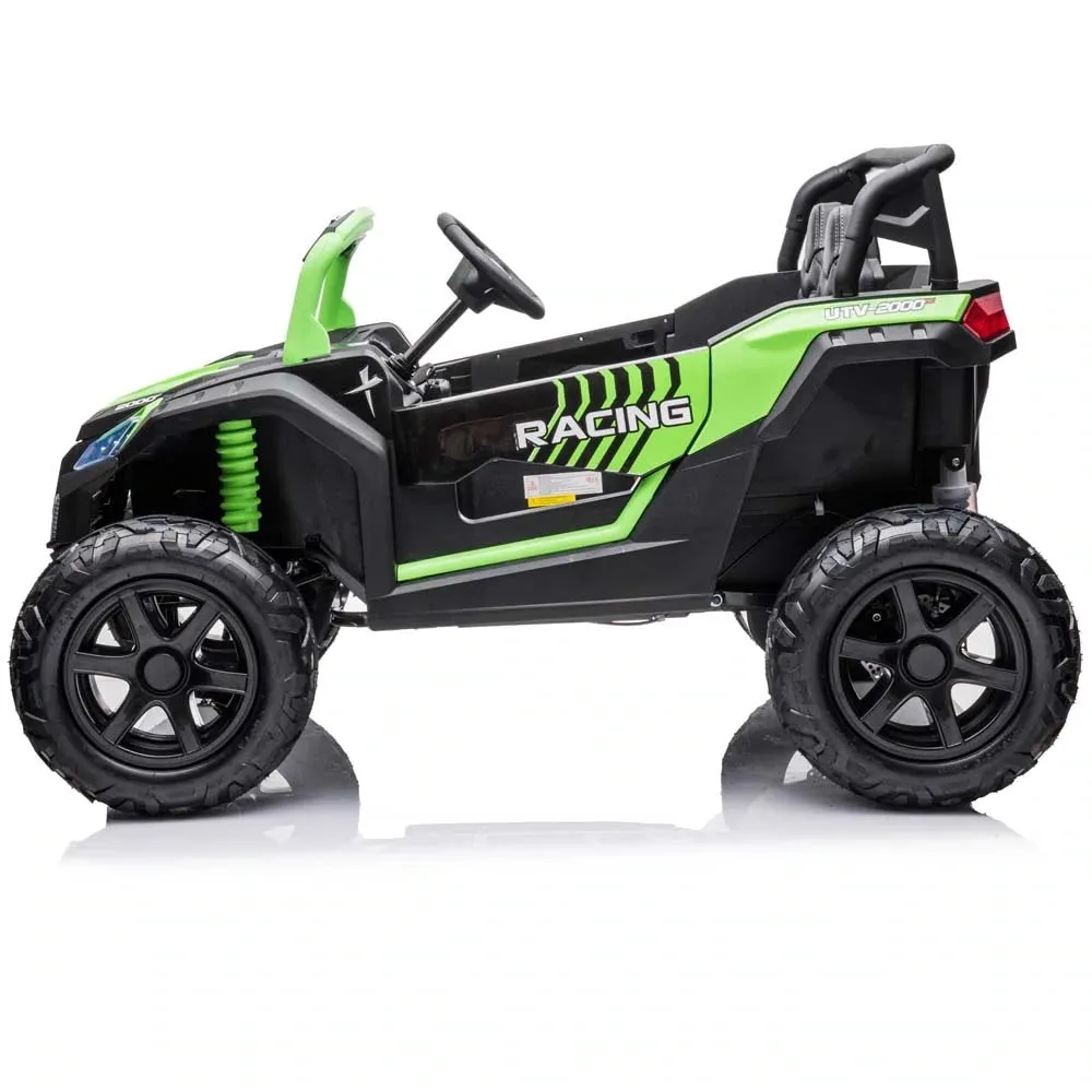 2025 Upgraded ECD 4x4 Dune Buggy 24V | Xxl Massive 2 Seater Ride-On | Mp4 TV Screen | Leather Seats | Rubber Tires | Remote
