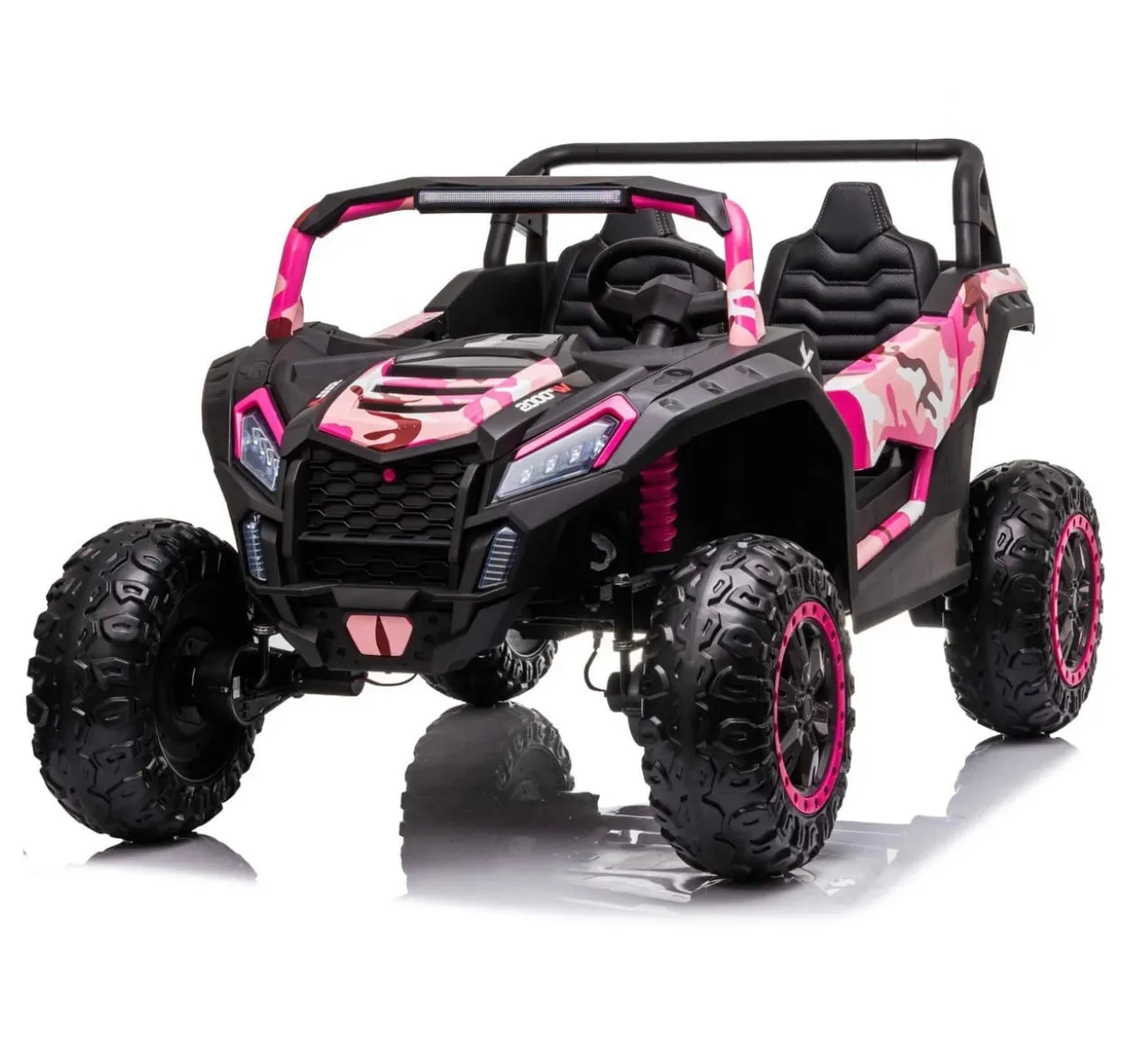 2025 Upgraded ECD 4x4 Dune Buggy 24V | Xxl Massive 2 Seater Ride-On | Mp4 TV Screen | Leather Seats | Rubber Tires | Remote