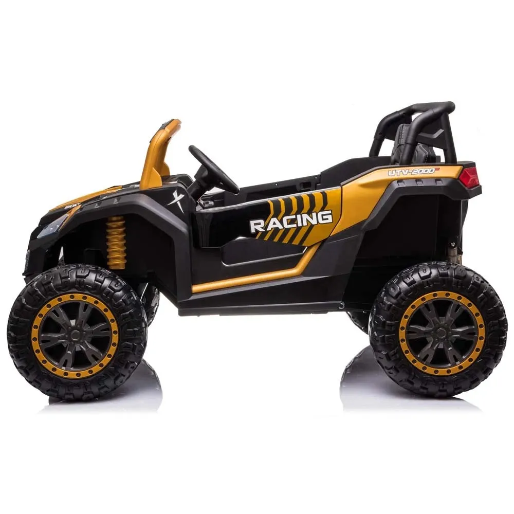 2025 Upgraded ECD 4x4 Dune Buggy 24V | Xxl Massive 2 Seater Ride-On | Mp4 TV Screen | Leather Seats | Rubber Tires | Remote