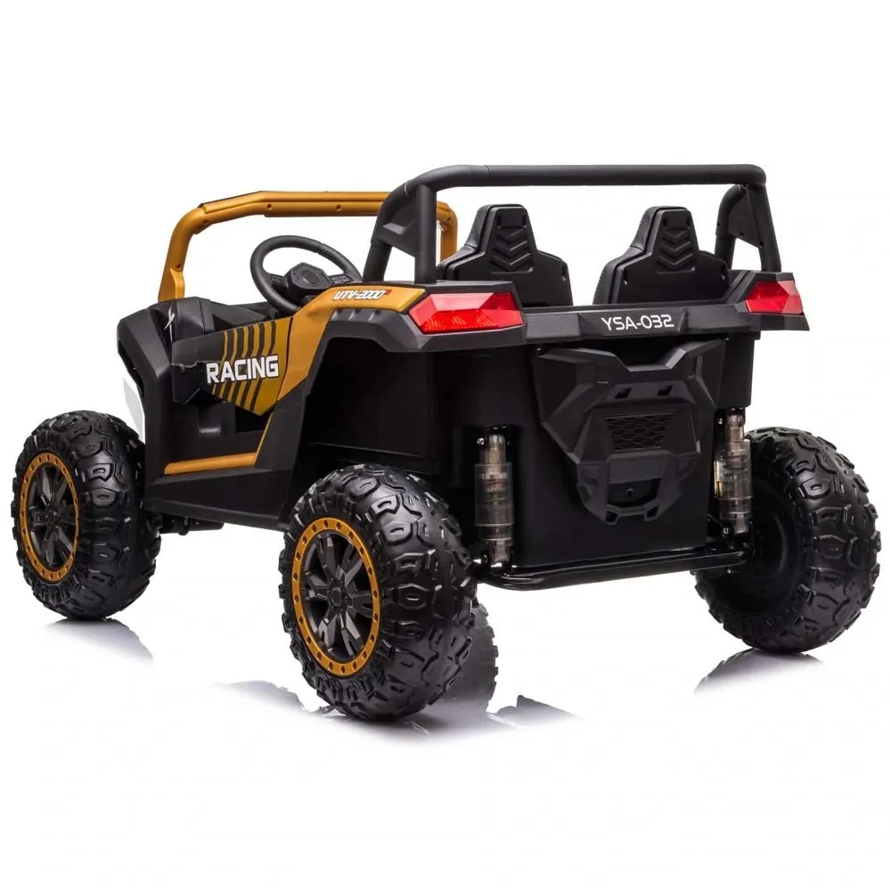 2025 Upgraded ECD 4x4 Dune Buggy 24V | Xxl Massive 2 Seater Ride-On | Mp4 TV Screen | Leather Seats | Rubber Tires | Remote