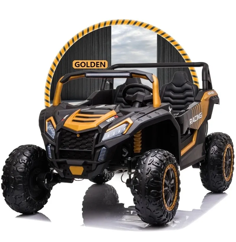 2025 Upgraded ECD 4x4 Dune Buggy 24V | Xxl Massive 2 Seater Ride-On | Mp4 TV Screen | Leather Seats | Rubber Tires | Remote