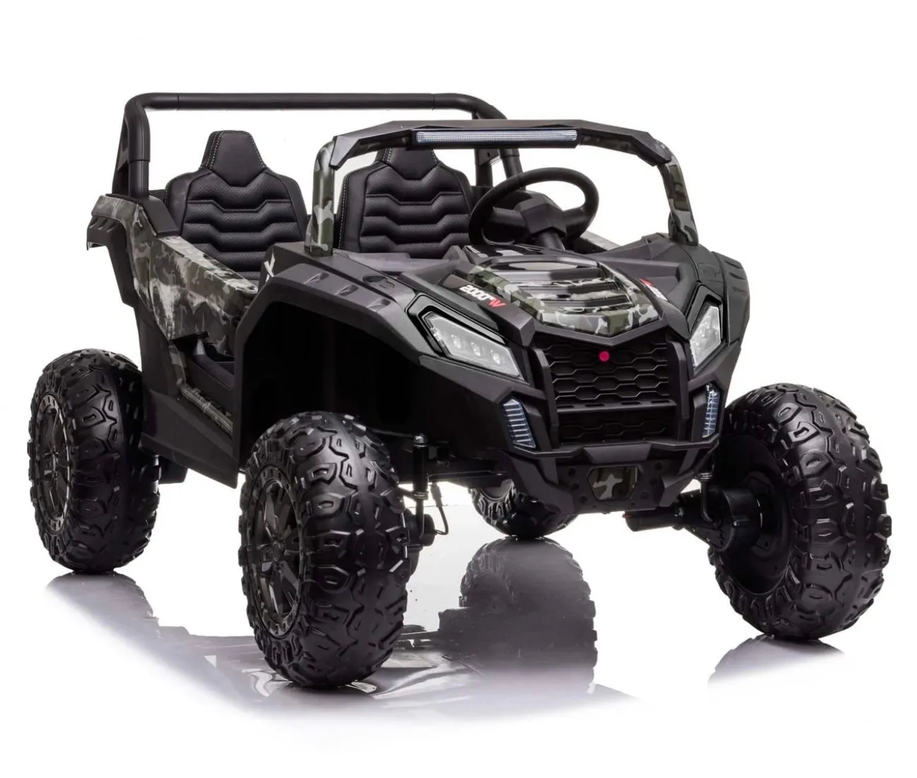 2025 Upgraded ECD 4x4 Dune Buggy 24V | Xxl Massive 2 Seater Ride-On | Mp4 TV Screen | Leather Seats | Rubber Tires | Remote