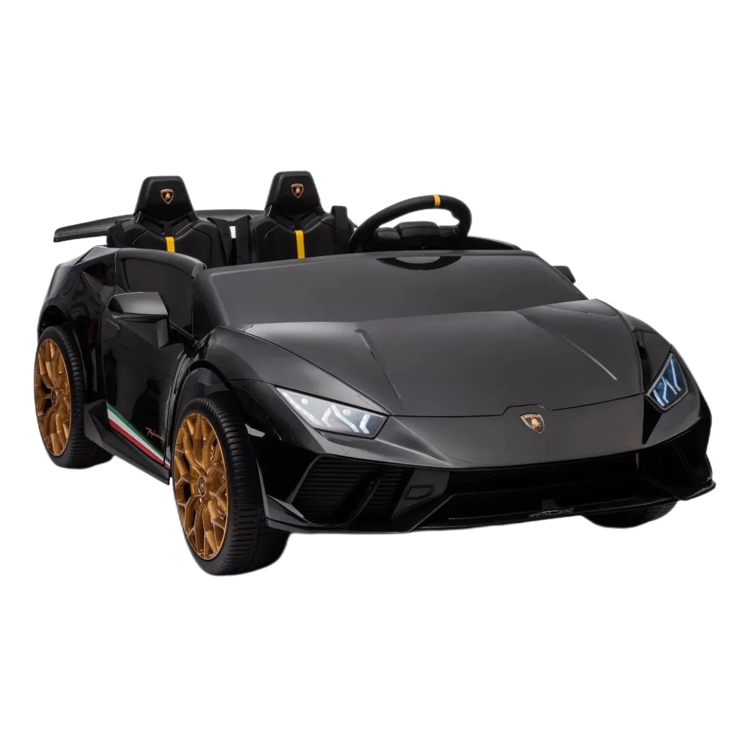 2025 Upgraded Licensed 24V Huracan Lamborghini 2 Seater XXL | 4x4 | Special Edition | Leather Seats | Rubber Tires | Remote