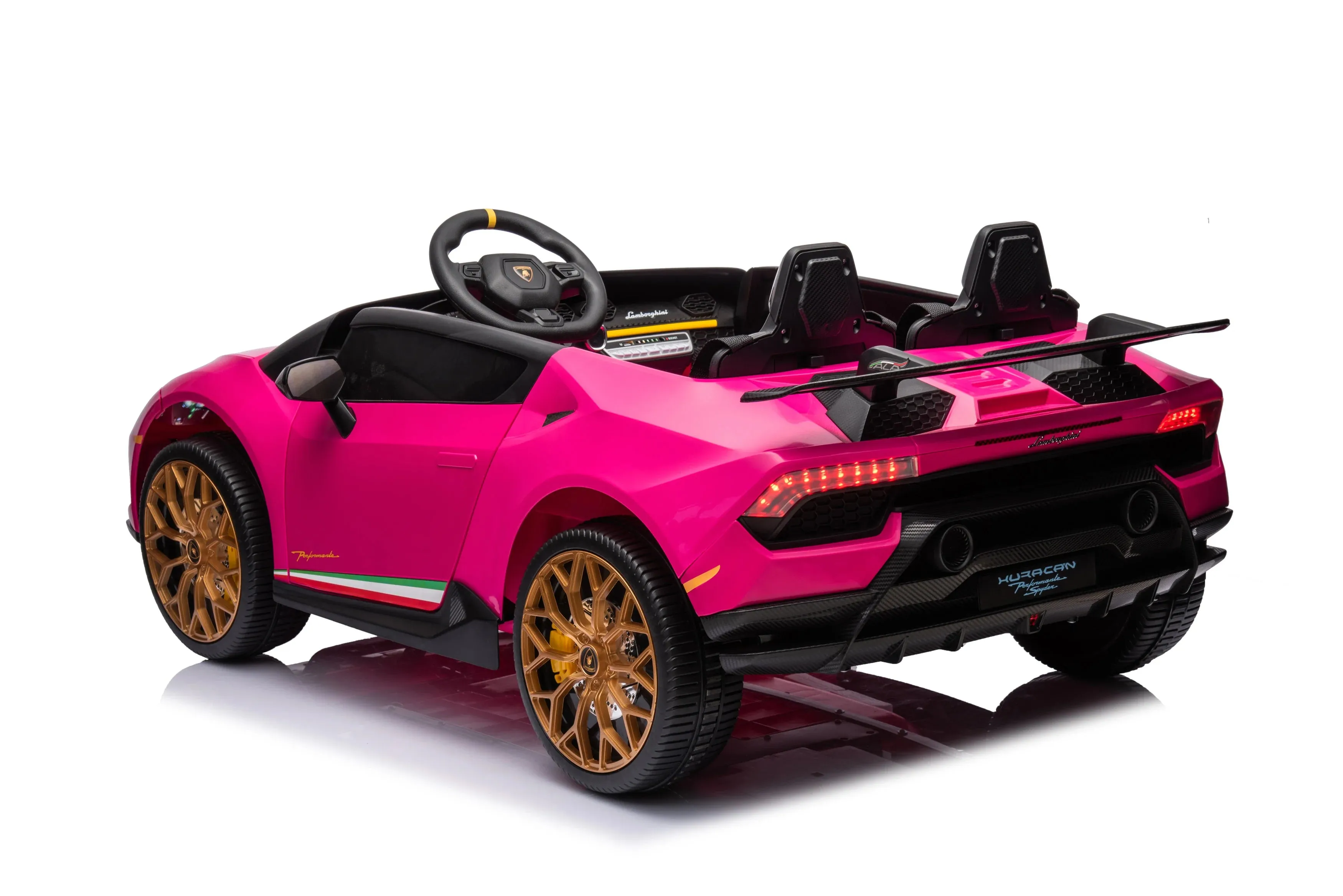 2025 Upgraded Licensed 24V Huracan Lamborghini 2 Seater XXL | 4x4 | Special Edition | Leather Seats | Rubber Tires | Remote