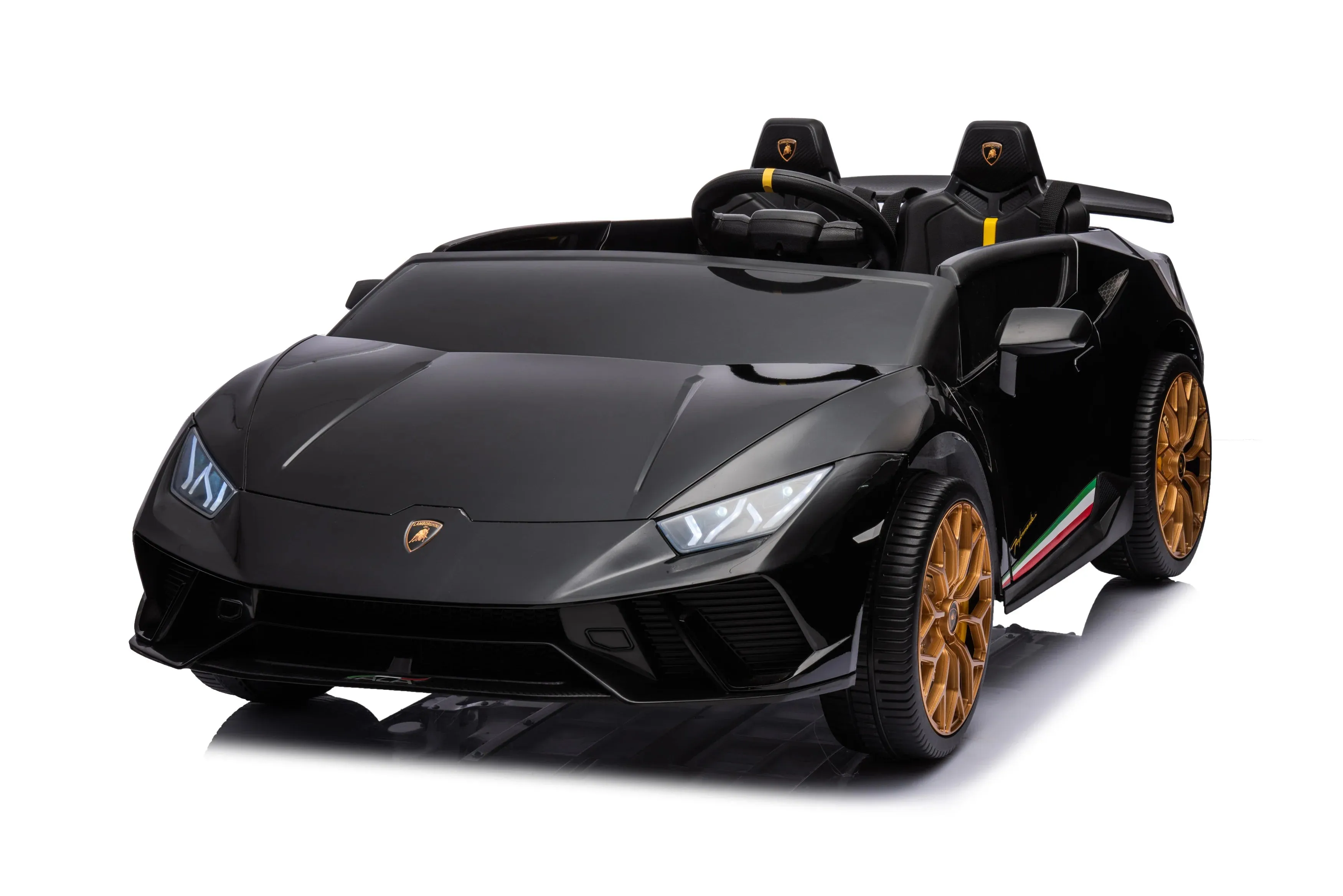 2025 Upgraded Licensed 24V Huracan Lamborghini 2 Seater XXL | 4x4 | Special Edition | Leather Seats | Rubber Tires | Remote