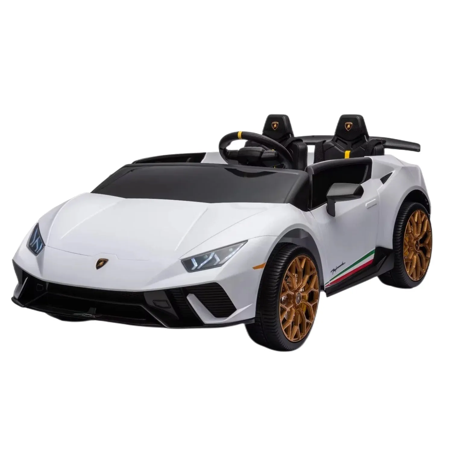 2025 Upgraded Licensed 24V Huracan Lamborghini 2 Seater XXL | 4x4 | Special Edition | Leather Seats | Rubber Tires | Remote
