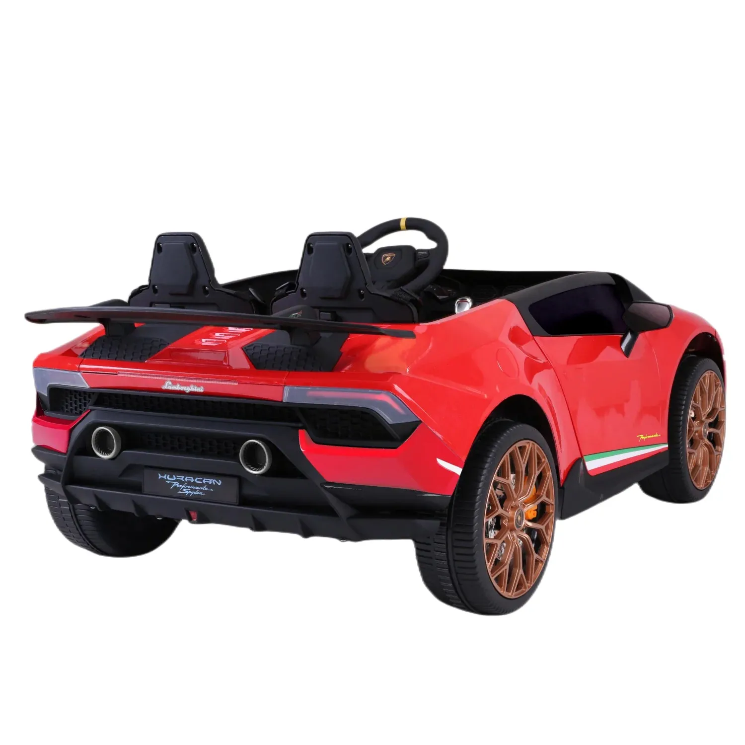 2025 Upgraded Licensed 24V Huracan Lamborghini 2 Seater XXL | 4x4 | Special Edition | Leather Seats | Rubber Tires | Remote