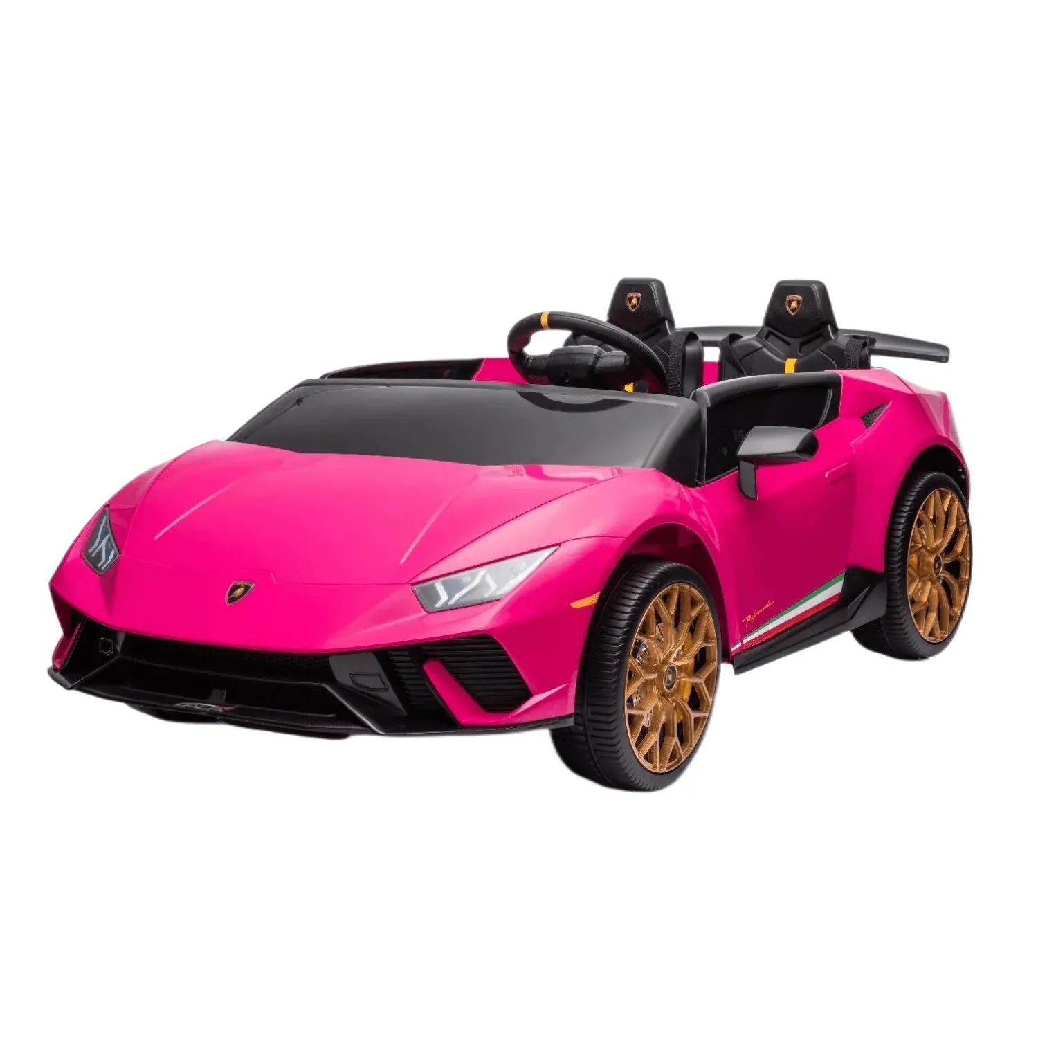 2025 Upgraded Licensed 24V Huracan Lamborghini 2 Seater XXL | 4x4 | Special Edition | Leather Seats | Rubber Tires | Remote