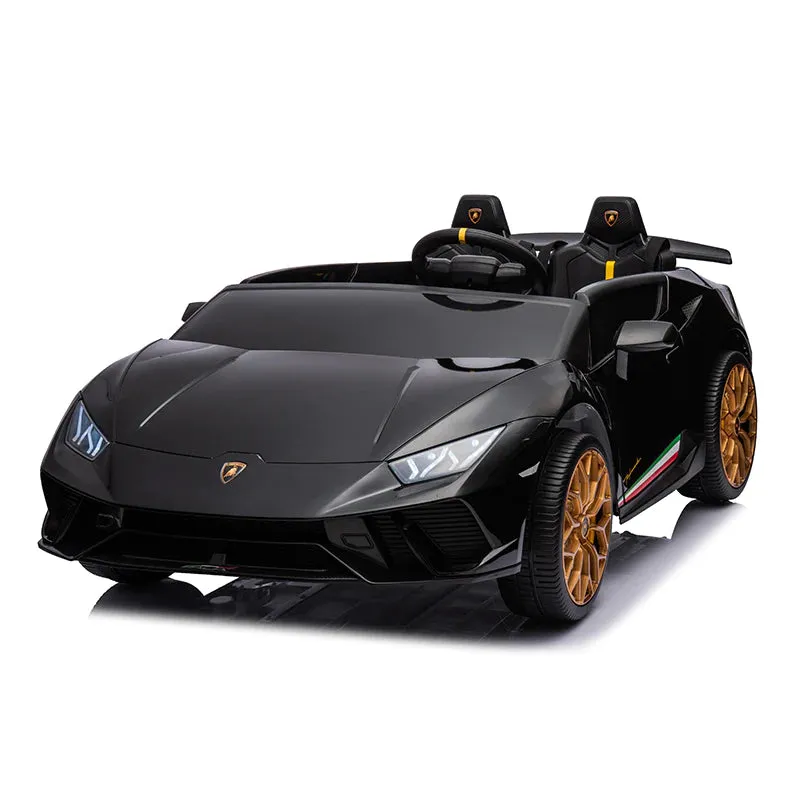 2025 Upgraded Licensed 24V Huracan Lamborghini 2 Seater XXL | 4x4 | Special Edition | Leather Seats | Rubber Tires | Remote