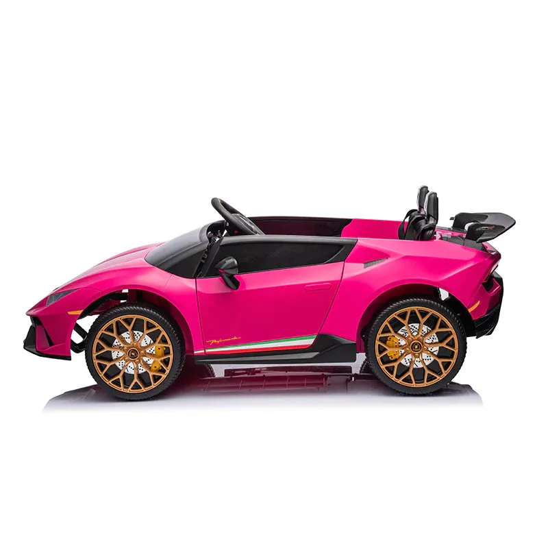 2025 Upgraded Licensed 24V Huracan Lamborghini 2 Seater XXL | 4x4 | Special Edition | Leather Seats | Rubber Tires | Remote