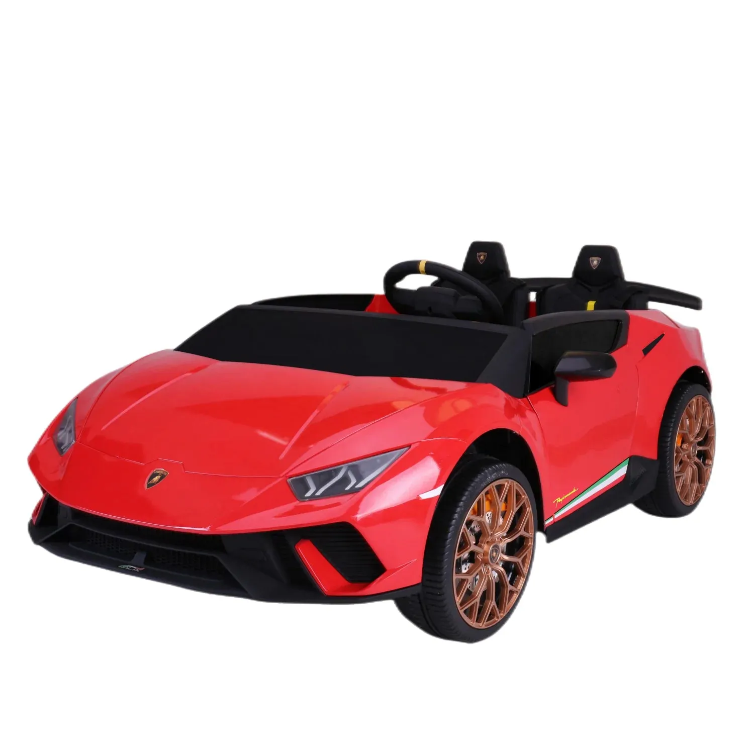 2025 Upgraded Licensed 24V Huracan Lamborghini 2 Seater XXL | 4x4 | Special Edition | Leather Seats | Rubber Tires | Remote