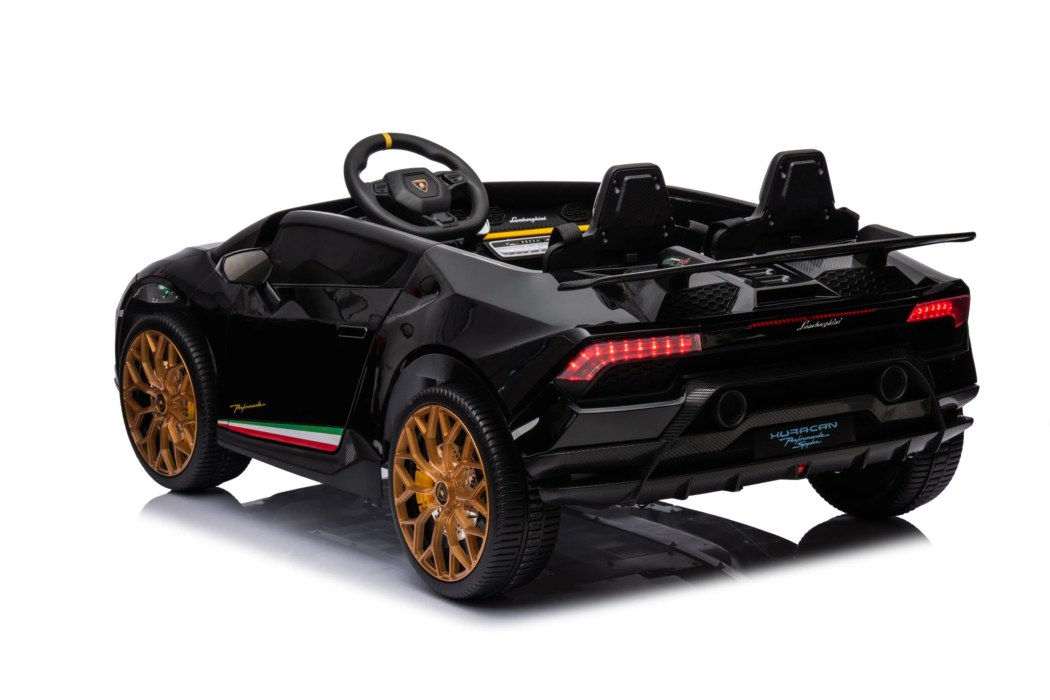 2025 Upgraded Licensed 24V Huracan Lamborghini 2 Seater XXL | 4x4 | Special Edition | Leather Seats | Rubber Tires | Remote
